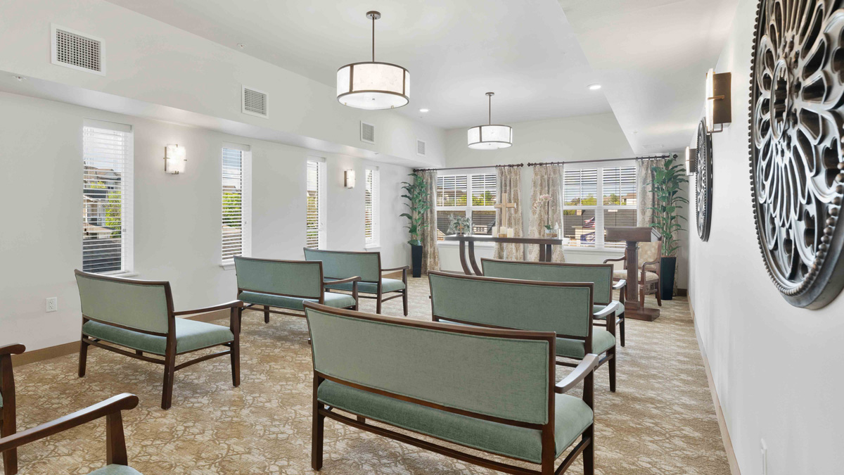 The chapel at Camellia Gardens